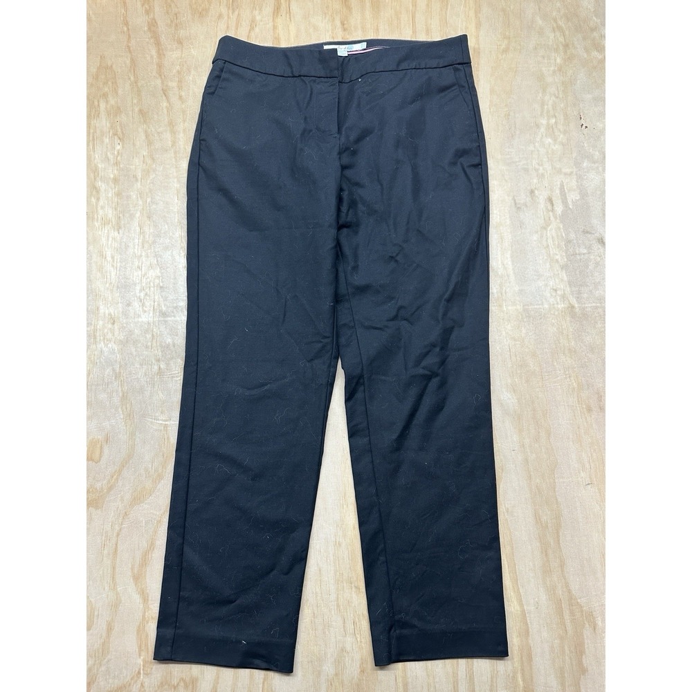 Boden Black Cropped Chino‎ Richmond Slacks Trousers Sz 8 Regular Career Classic